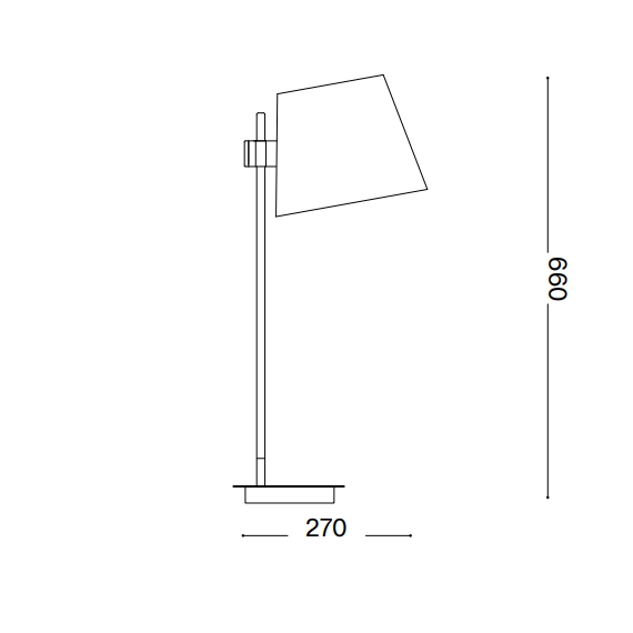 Настолна лампа AXEL TL1 BIANCO 282091 Ideal Lux 1xE27 | Osvetlenieto.bg