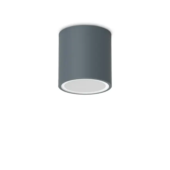 Външен плафон TECHO PL1 D09 ROUND ANTRACITE 318110 Ideal Lux 1xGU10 IP54 | Osvetlenieto.bg