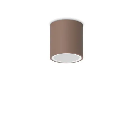 Външен плафон TECHO PL1 D09 ROUND COFFEE 318134 Ideal Lux 1xGU10 IP54 | Osvetlenieto.bg