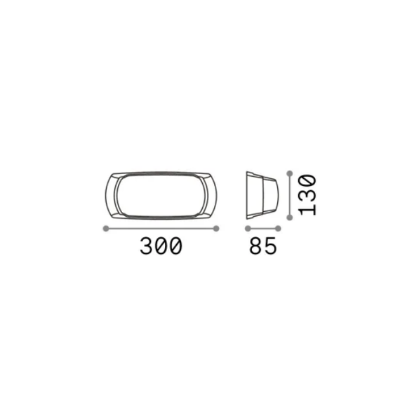 Фасаден аплик FELIX-2 AP1 GRIGIO 123769 Ideal Lux 1xE27 IP66 | Osvetlenieto.bg