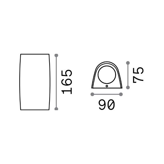 Фасаден аплик KEOPE AP2 BIANCO 147772 Ideal Lux 2xGU10 IP55 | Osvetlenieto.bg