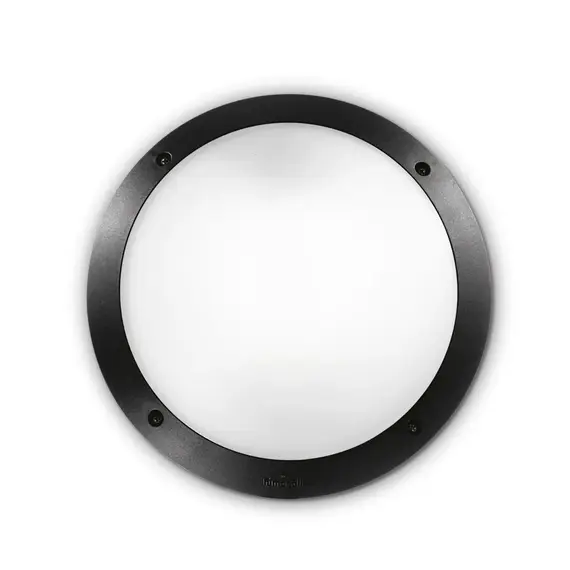 Фасаден аплик POLAR-1 AP1 ROUND NERO 096674 Ideal Lux 1xE27 IP66 | Osvetlenieto.bg