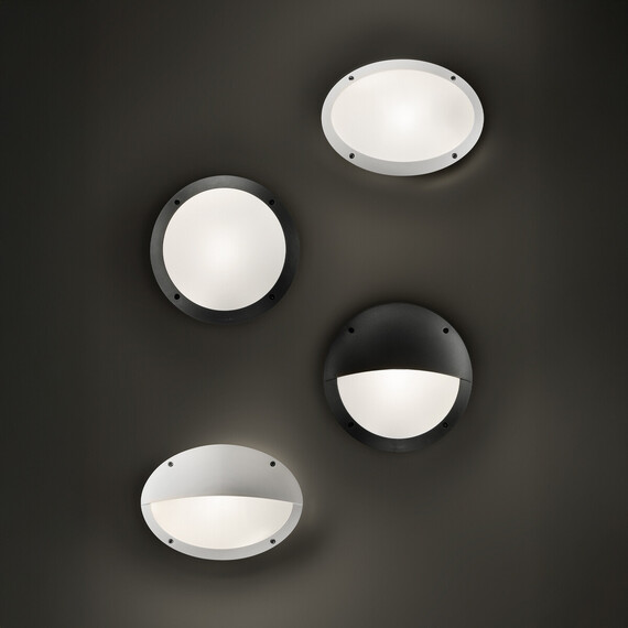 Фасаден аплик POLAR-2 AP1 OVAL BIANCO 096735 Ideal Lux 1xE27 IP66 | Osvetlenieto.bg