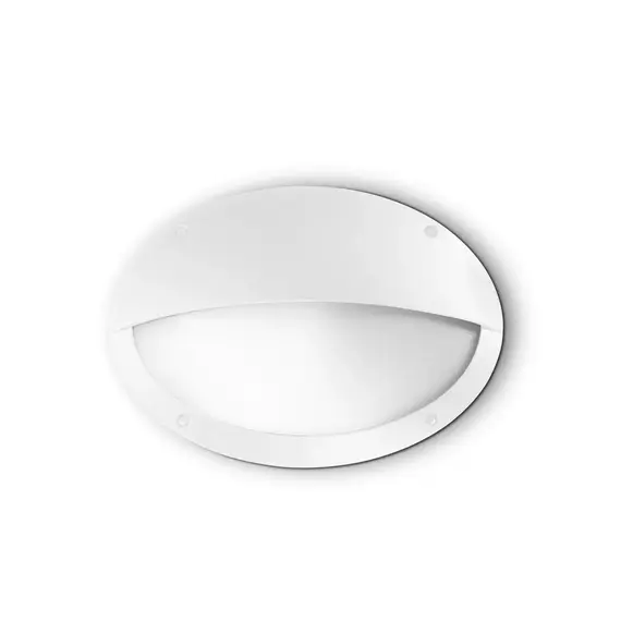 Фасаден аплик POLAR-2 AP1 OVAL BIANCO 096735 Ideal Lux 1xE27 IP66 | Osvetlenieto.bg