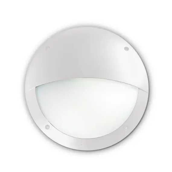 Фасаден аплик POLAR-2 AP1 ROUND BIANCO 096681 Ideal Lux 1xE27 IP66 | Osvetlenieto.bg