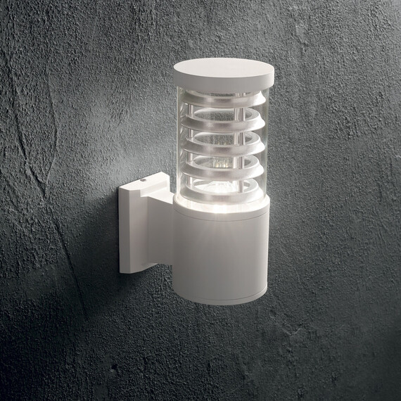 Фасаден аплик TRONCO AP1 BIANCO 118659 Ideal Lux 1xE27 IP44 | Osvetlenieto.bg
