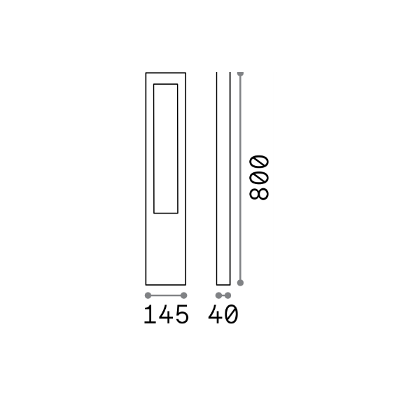 Градинска лампа VEGA PT1 COFFEE 213361 Ideal Lux 1xG9 IP44 | Osvetlenieto.bg