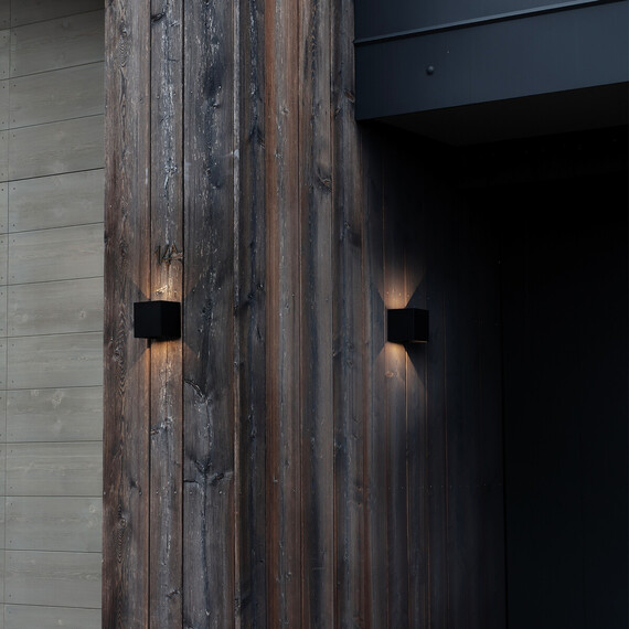 LED Фасаден аплик ATOM AP D10 NERO 3000K 313450 Ideal Lux  IP54 | Osvetlenieto.bg