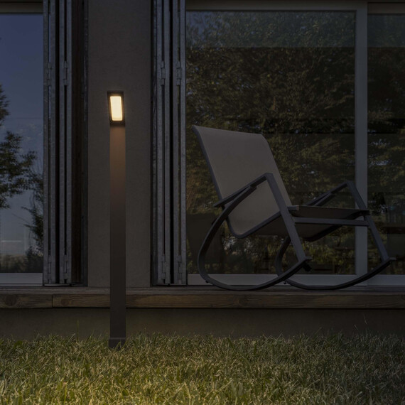 LED Градинска лампа AGOS PT H80 NERO 3000K 326733 Ideal Lux  IP54 | Osvetlenieto.bg