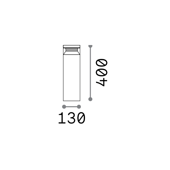 LED Градинска лампа BOEING PT H040 ANTRACITE 327242 Ideal Lux  IP65 | Osvetlenieto.bg