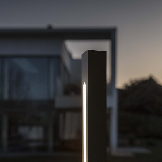 LED Градинска лампа JEDI PT H160 NERO 293202 Ideal Lux  IP65 | Osvetlenieto.bg