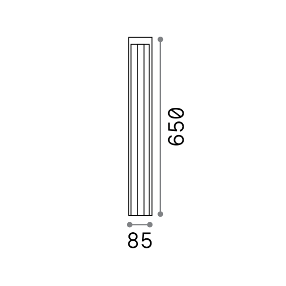 LED Градинска лампа KURT PT ANTRACITE 4000K 294025 Ideal Lux  IP54 | Osvetlenieto.bg