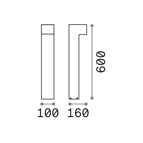 LED Градинска лампа SIRIO LED PT1 H60 COFFEE 365381 Ideal Lux  IP65 | Osvetlenieto.bg