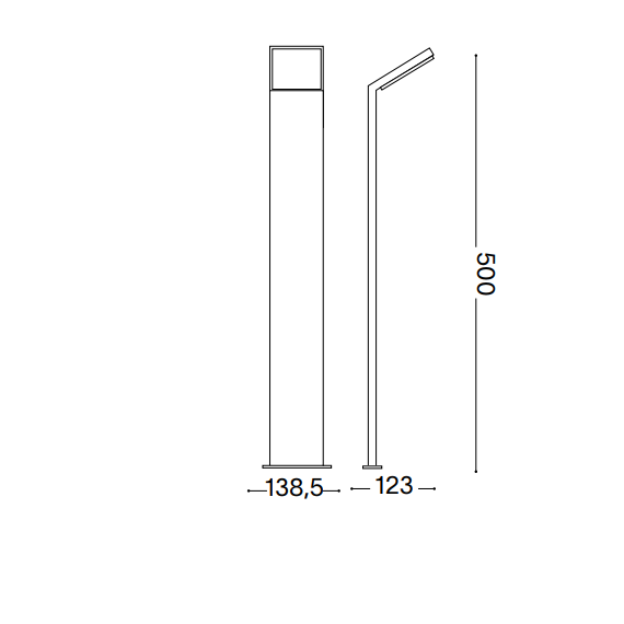 LED Градинска лампа STYLE PT H050 ANTRACITE 3000K 322612 Ideal Lux  IP54 | Osvetlenieto.bg