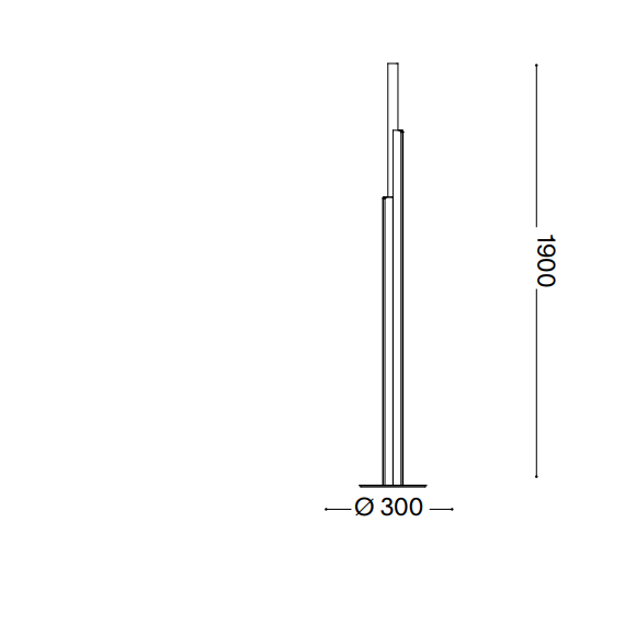 LED Лампион DORICA PT3 OTTONE 366241 Ideal Lux | Osvetlenieto.bg