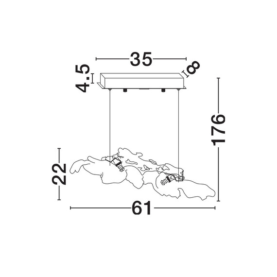 LED Полилей AVESA 9187034 NovaLuce 8W 3000K | Osvetlenieto.bg