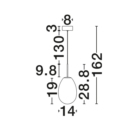 LED Полилей BRITA 9009339 NovaLuce 4W 3000K | Osvetlenieto.bg