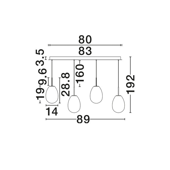 LED Полилей BRITA 9009341 NovaLuce 16W 3000K Triac Dimmable | Osvetlenieto.bg