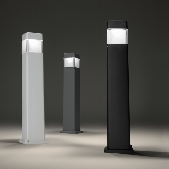 Градинска лампа COSMO PT1 NERO 187891 Ideal Lux 1xGX53 IP55 | Osvetlenieto.bg