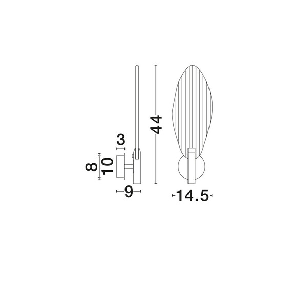LED Аплик SERIQ 9187009 NovaLuce 3W 3000K Triac Dimmable | Osvetlenieto.bg
