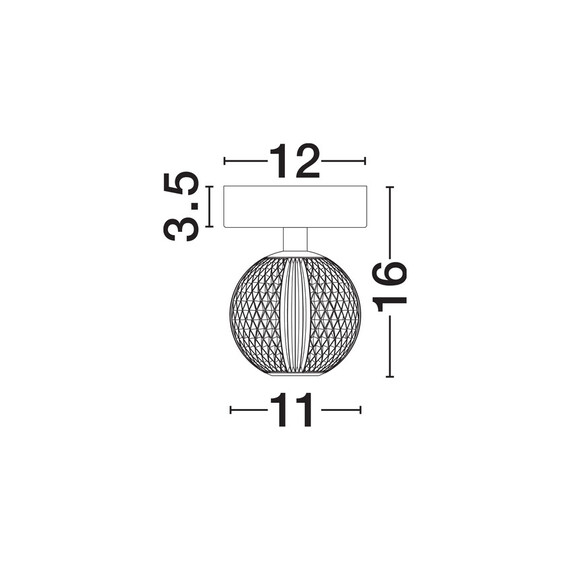 LED Плафон BRILLANTE 9522010 NovaLuce 6W 3200K | Osvetlenieto.bg