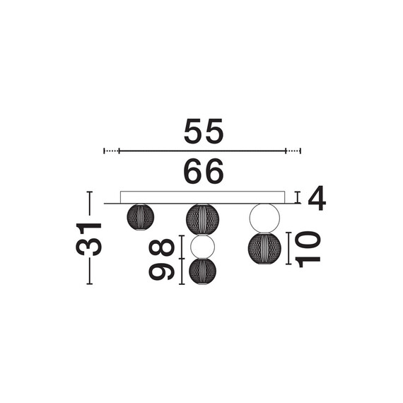 LED Плафон BRILLE 9695600 NovaLuce 39W 3200K Triac Dimmable | Osvetlenieto.bg