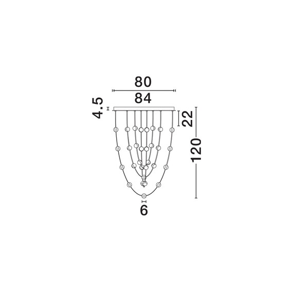 LED Полилей ALCINOE 9511019 NovaLuce 102W 3000K Triac Dimmable | Osvetlenieto.bg