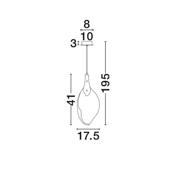 LED Полилей BELLINA 9187010 NovaLuce 3W 3000K | Osvetlenieto.bg