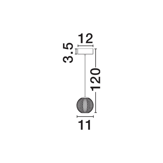 LED Полилей BRILLANTE 9511010 NovaLuce 6W 3200K | Osvetlenieto.bg