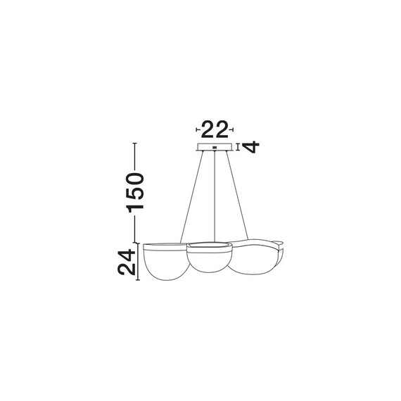 LED Полилей CLAIR 9187000 NovaLuce 65W 3500K Triac Dimmable | Osvetlenieto.bg