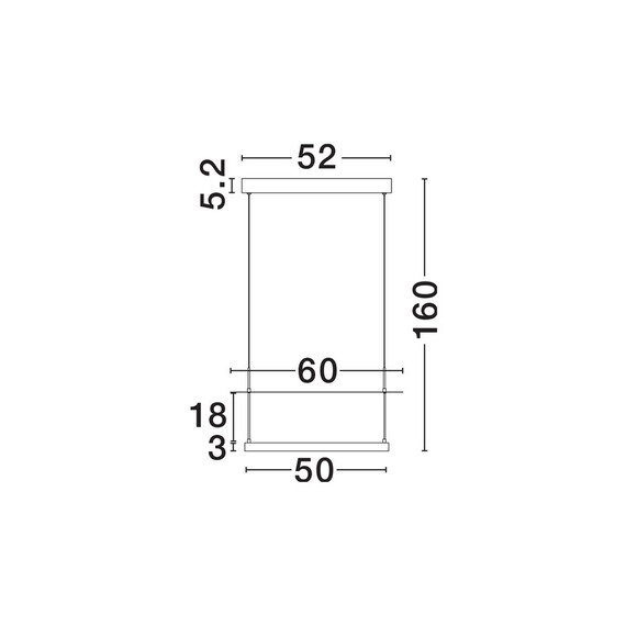 LED Полилей DIONA 9580572 NovaLuce 40W 2700K Triac Dimmable | Osvetlenieto.bg