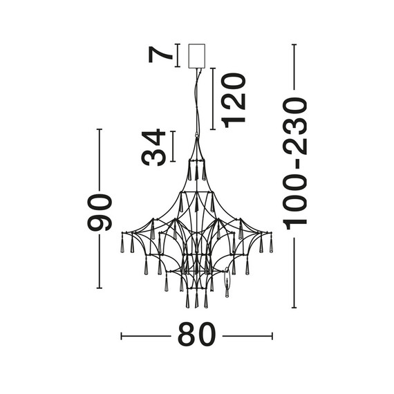 LED Полилей GORO 9116820 NovaLuce 18W 3000K | Osvetlenieto.bg