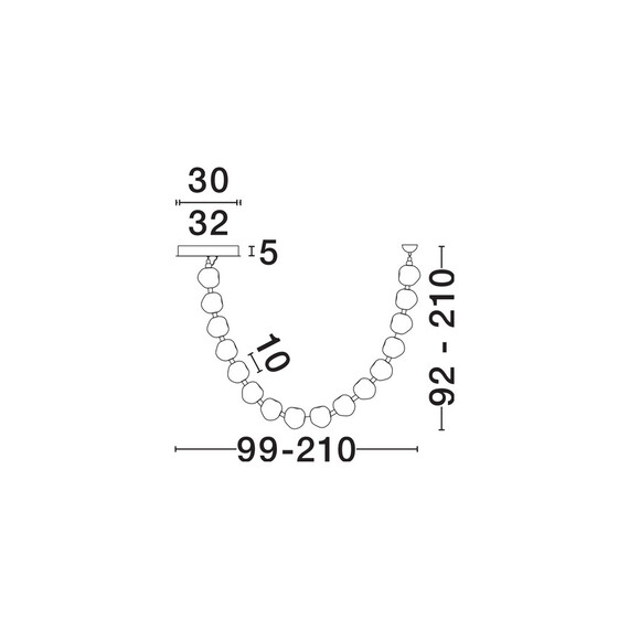 LED Полилей IFOS 9186811 NovaLuce 71W 3000K Triac Dimmable | Osvetlenieto.bg
