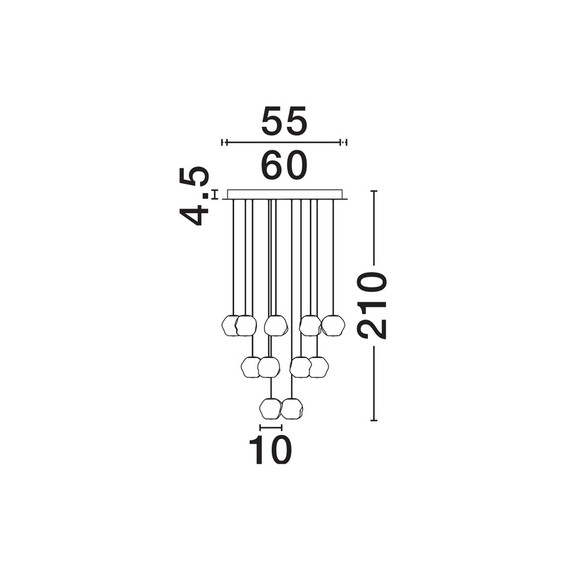 LED Полилей IFOS 9511015 NovaLuce 87W 3000K Triac Dimmable | Osvetlenieto.bg