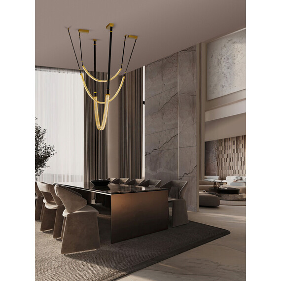 LED Полилей LAZURA 9124107 NovaLuce 62W 3000K Triac Dimmable | Osvetlenieto.bg