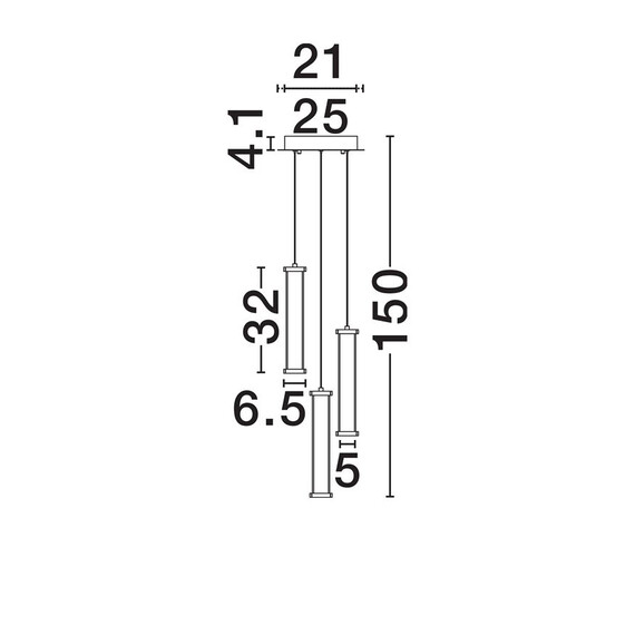 LED Полилей PHEME 9214149 NovaLuce 13W 2700K | Osvetlenieto.bg