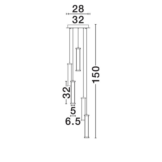 LED Полилей PHEME 9214151 NovaLuce 21W 2700K | Osvetlenieto.bg