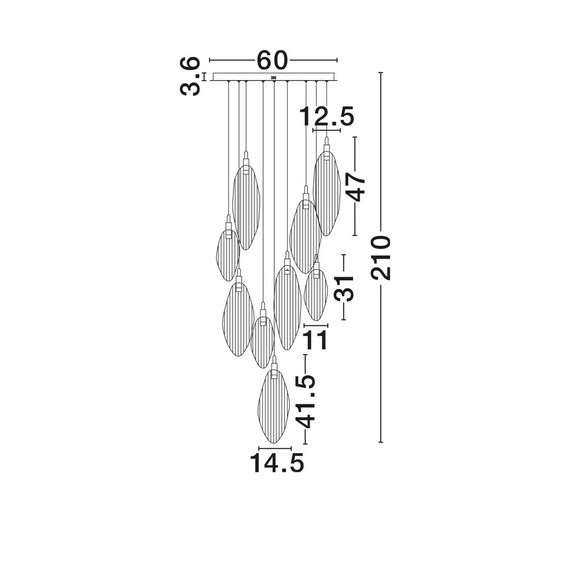 LED Полилей SERIQ 9187006 NovaLuce 23W 3000K Triac Dimmable | Osvetlenieto.bg