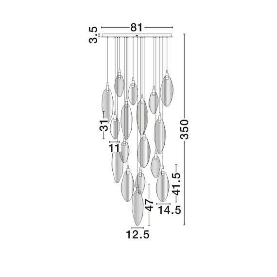 LED Полилей SERIQ 9187007 NovaLuce 44W 3000K Triac Dimmable | Osvetlenieto.bg