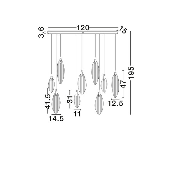 LED Полилей SERIQ 9187008 NovaLuce 23W 3000K Triac Dimmable | Osvetlenieto.bg