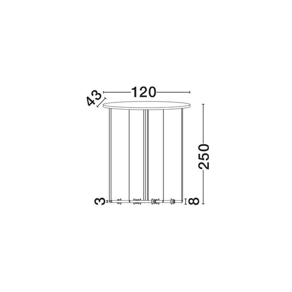 LED Полилей STALACTITE 9236409 NovaLuce 36W 3000K Triac Dimmable | Osvetlenieto.bg