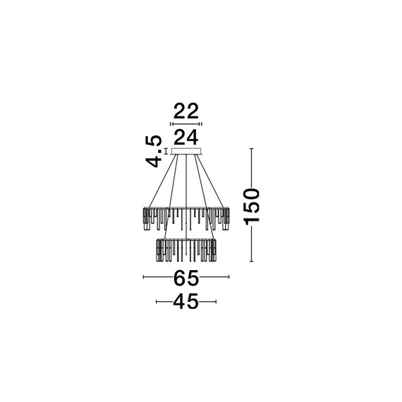 LED Полилей STELLAR 9186969 NovaLuce 41W 3000K Triac Dimmable | Osvetlenieto.bg