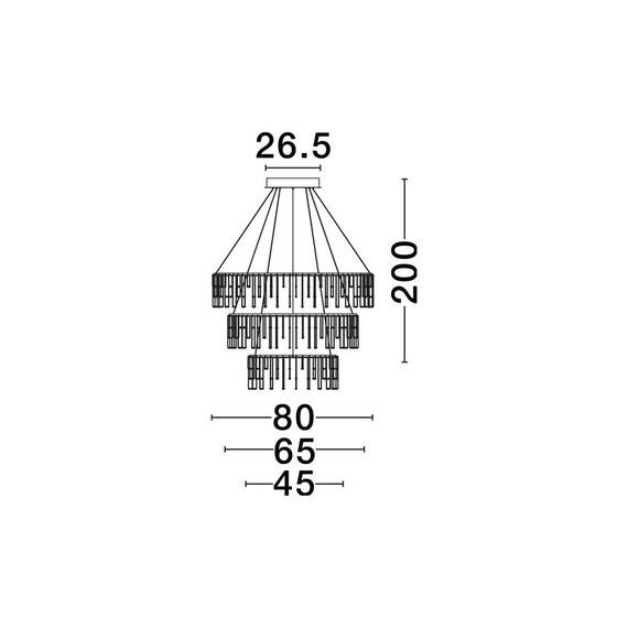LED Полилей STELLAR 9186971 NovaLuce 72W 3000K Triac Dimmable | Osvetlenieto.bg