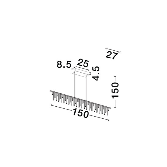 LED Полилей STELLAR 9186973 NovaLuce 17W 3000K Triac Dimmable | Osvetlenieto.bg