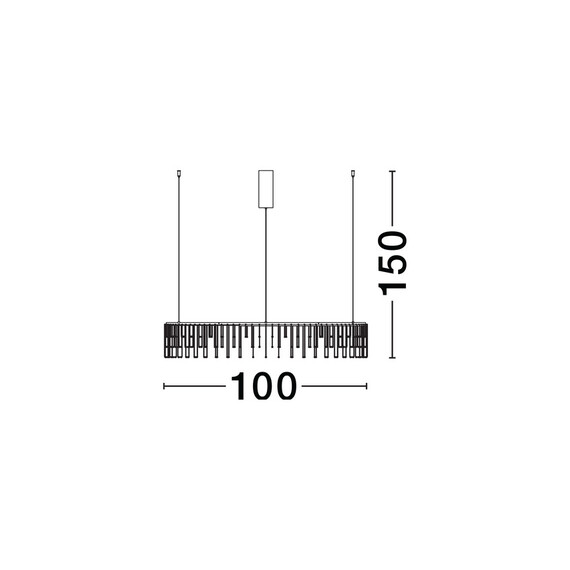 LED Полилей STELLAR 9186978 NovaLuce 36W 3000K | Osvetlenieto.bg