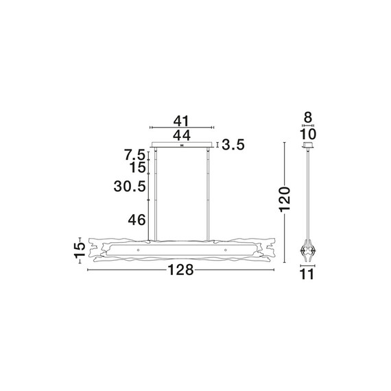 LED Полилей VELAR 9187002 NovaLuce 56W 3000K Triac Dimmable | Osvetlenieto.bg