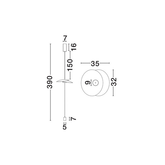 LED Полилей OLEA 9580695 NovaLuce 16W 3000K Triac Dimmable | Osvetlenieto.bg