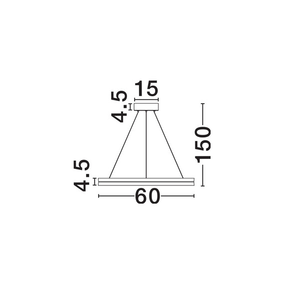 LED Полилей CANTRIA 9695238 NovaLuce 33W 3000K Triac Dimmable | Osvetlenieto.bg