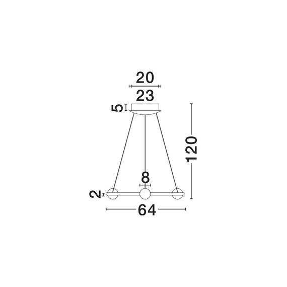 LED Полилей CELIA 9820600 NovaLuce 41W 3000K Triac Dimmable | Osvetlenieto.bg