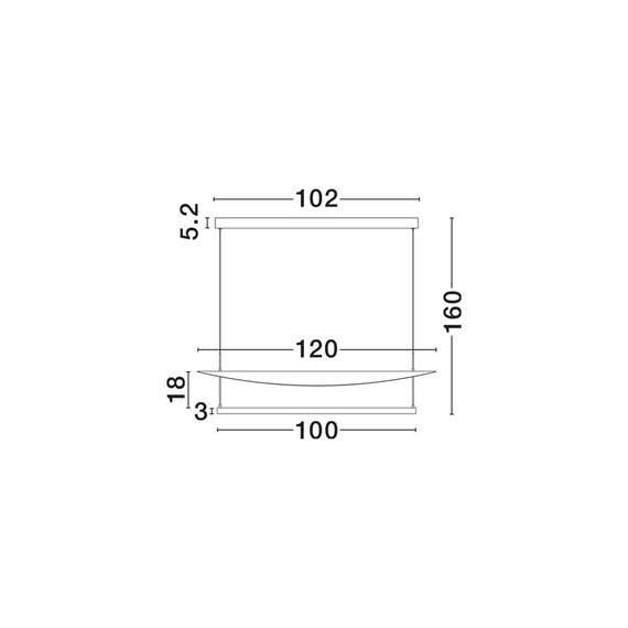 LED Полилей DIONA 9580677 NovaLuce 81W 3000K Triac Dimmable | Osvetlenieto.bg